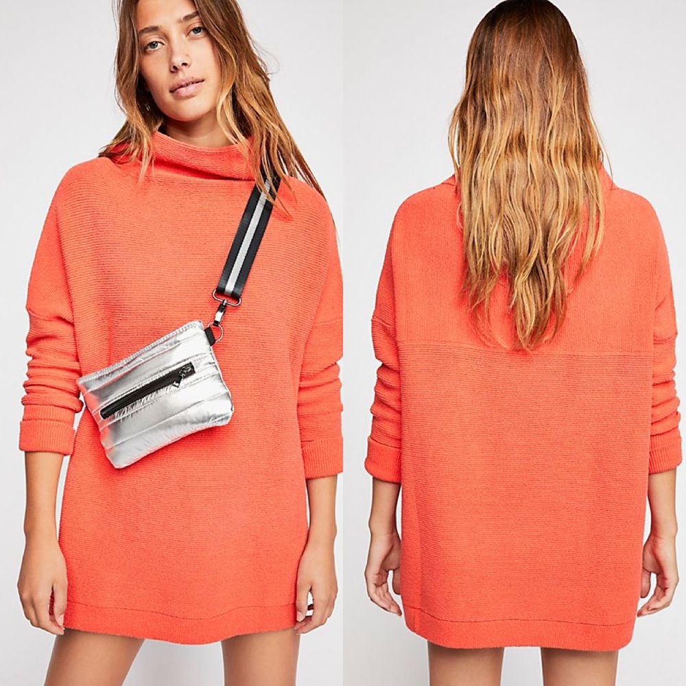 Free People Ottoman Oversized Ribbed Tunic Sweater